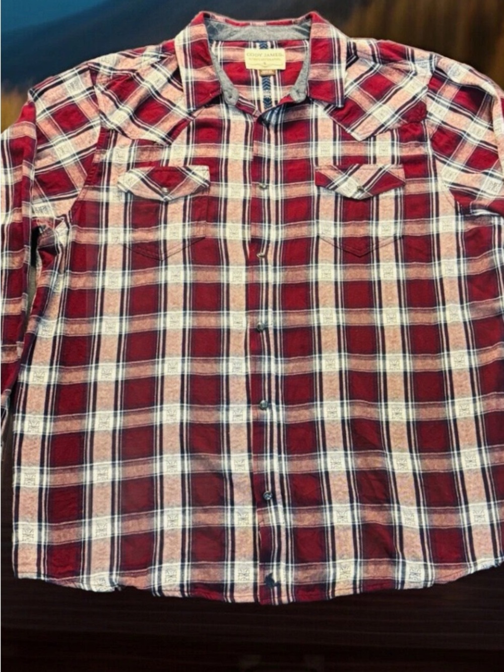 Red Cody James Plaid Button-Up Shirt